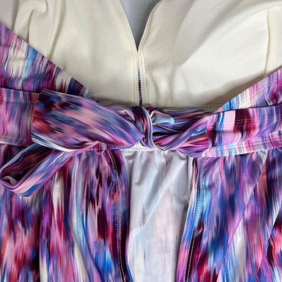 Time And Tru Swim Suit Top Halter Womens 3X Purple New - Picture 6 of 13